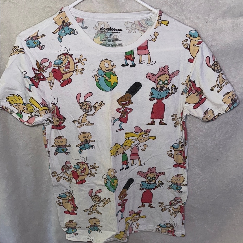 Nickelodeon Cartoon Character T-Shirt - White